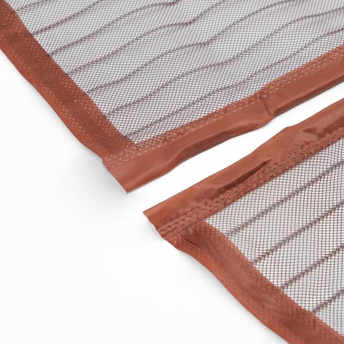 Сетка антимоскитная для дверей, 90 &times; 210 см, на магнитах, цвет коричневый