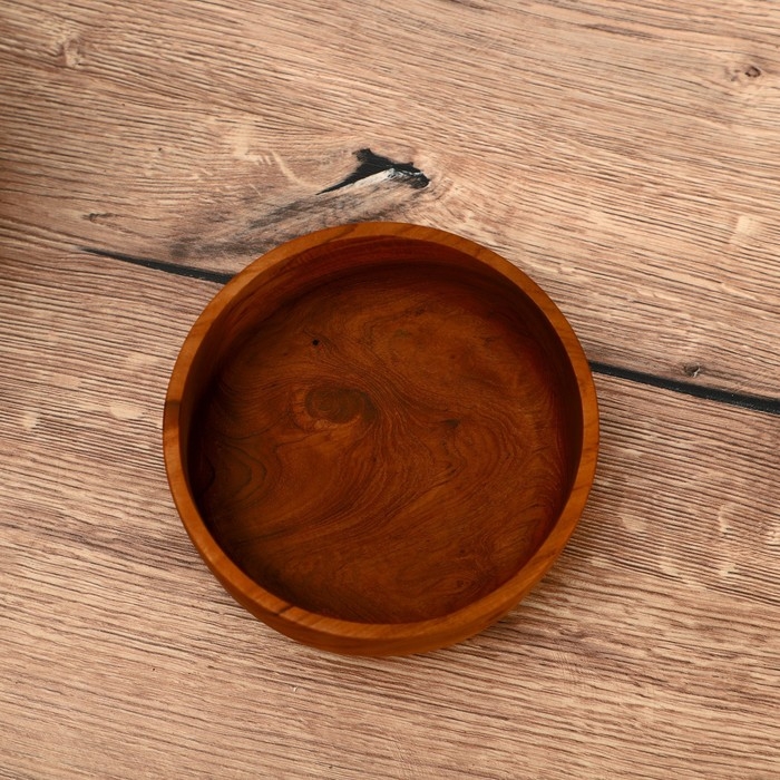 Миска 15х15х6 см, тиковое дерево