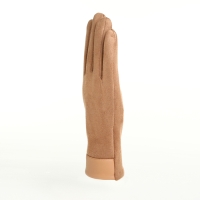 Перчатки женские, безразмерные, без утеплителя, цвет бежевый