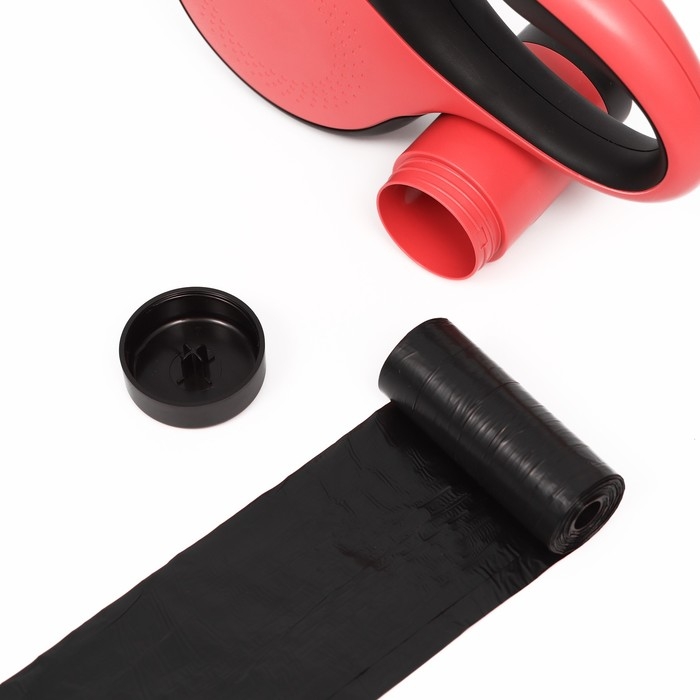 Рулетка Пижон Premium со светодиодным фонариком, контейнером под пакеты, лента 5 м, до 30 кг