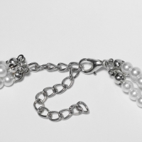 Бусы с жемчугом &laquo;Уникальность&raquo; шар, цвет белый в серебре, 40 см