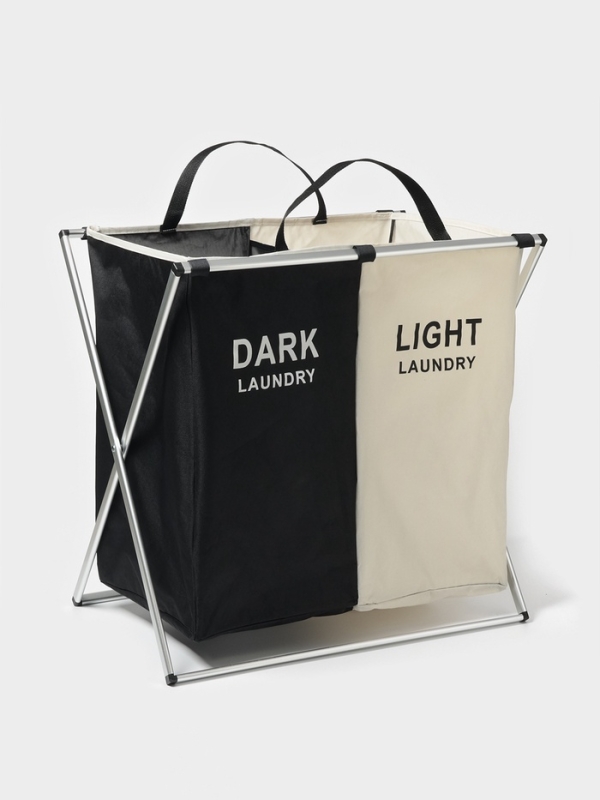Корзина для белья Доляна LAUNDRY, складная, 60&times;40&times;58 см