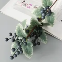 Цветы искусственные &laquo;Ветка ягодная&raquo;, h=57 см, синие