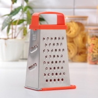 Тёрка &laquo;Универсал&raquo;, 4 грани,с крышкой-дозатором и с пластмассовой ручкой 11&times;8,5&times;22 см, цвет МИКС