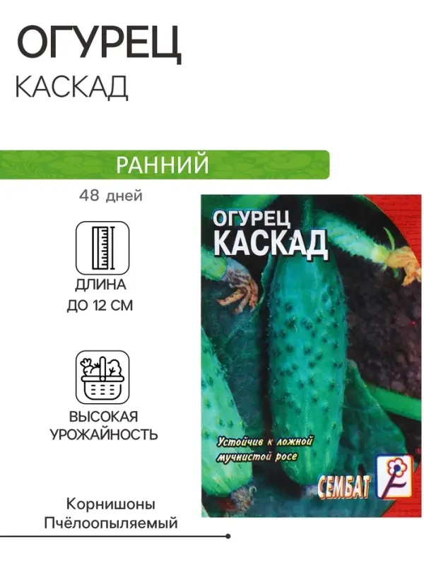 Семена Огурец "Каскад", 0,5 г
