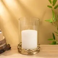 Подсвечник "Цепи" алюминий 16,5х16,5х20 см