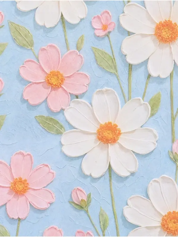 Бумага упаковочная крафтовая &laquo;Цветочная&raquo;, 50 &times; 70 см