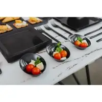 Форма пластиковая одноразовая для фуршета &laquo;Содо&raquo;, 50 мл, 9,5 см, чёрная