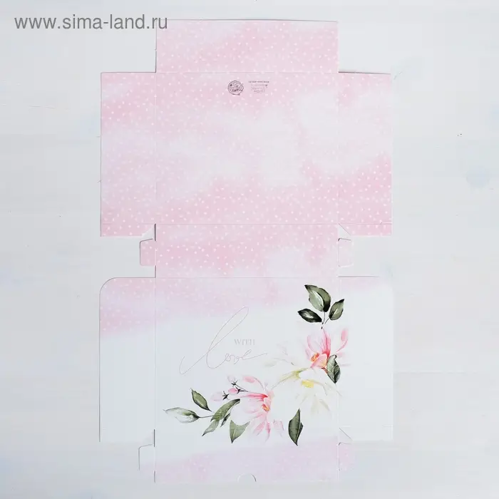 Кондитерская упаковка, коробка &laquo;С любовью&raquo; 17 х 20 х 6 см