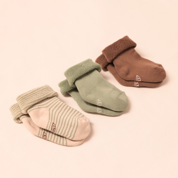 Носки детские махровые 3 пары SL HOME, 10-12 см, молочн/беж Носки детские махровые 3 пары SL HOME, 10-12 см, молочн/беж