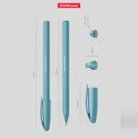 Ручка шариковая ErichKrause U-108 Pastel Stick, узел 1.0 мм, чернила синие, супермягкое письмо, длина линии письма 1000 метров, МИКС
