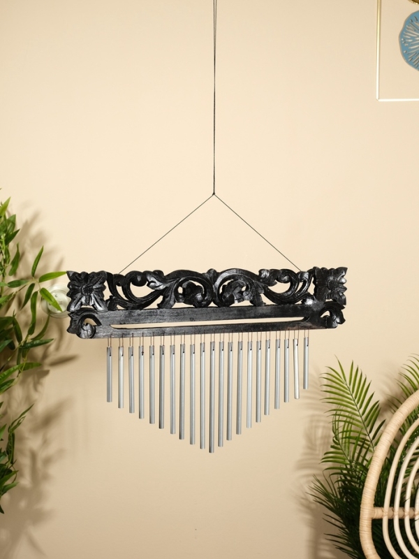 Музыка ветра "Орнамент" дерево, алюминий 40х1,5х50 см