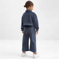 Костюм для девочки KAFTAN "Velvet", размер 30 (98-104), цвет синий