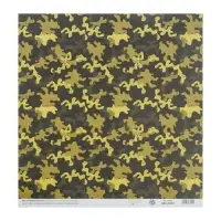 Бумага для скрапбукинга &laquo;Военная&raquo;, 30,5 х 32 см, 190 г/м&sup2;