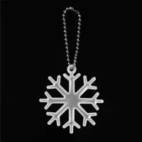 Светоотражающий элемент &laquo;Снежинка&raquo;, 5,5 &times; 5 см, цвет белый