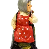 Садовая фигура 20 х 10 х 10 см "Бабушка с гусём"