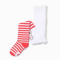 Колготки детские новогодние KAFTAN "Зайчик" 116-122 см, белый Колготки детские новогодние KAFTAN "Зайчик" 116-122 см, белый