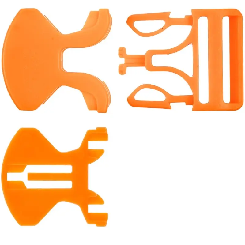 Застежка-пряжка односторонняя Triden, оранжевый неон