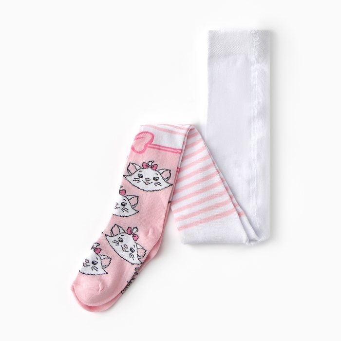 Колготки детские «Мари», Коты аристократы, рост 110-116 см, цвет белый/розовый Колготки детские «Мари», Коты аристократы, рост 110-116 см, цвет белый/розовый