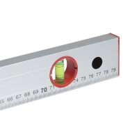 Уровень алюминиевый ЛОМ, 2 глазка, линейка, 800 мм