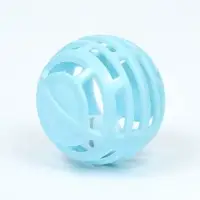 Шарик для кошек сетчатый  с бубенчиком, 4,5 см, голубой