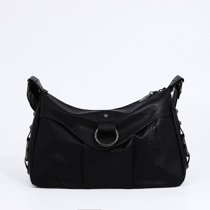 Сумка-мешок на молнии цвет чёрный Сумка-мешок на молнии цвет чёрный