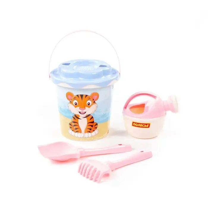 Набор игрушек для песочницы &laquo;Сафари&raquo;, 5 предметов: ведро, ситечко, лопатка, грабельки, лейка малая, МИКС