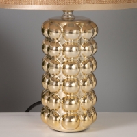 Лампа настольная "Бабл" 40Вт Е14 золото 22х22х32см