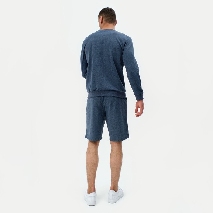 Свитшот мужской MINAKU: Casual collection MAN цвет индиго меланж, размер 54 Свитшот мужской MINAKU: Casual collection MAN цвет индиго меланж, размер 54