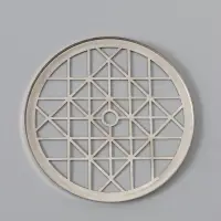 Крышка металлическая для вазы "Классик" d-15 см, серебро