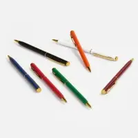 Ручка шариковая Hotel Gold, ver.2, глянцевая белая