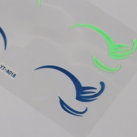 Наклейка пластик на лицо "Стрелки. Кокетка" 13х13,5 см