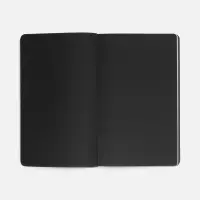 Ежедневник Trait, недатированный, черный с зеленым