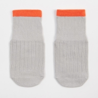 Носки детские MINAKU со стоперами цв.серый, р-р 14 см