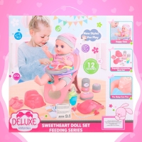 Пупс функциональный &laquo;Анечка&raquo;, пьёт, писает, с набором аксессуаров, со стульчиком для кормления