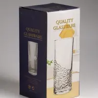 Ваза стекло настольная "Вигдис" 24,5х12 см, прозрачный