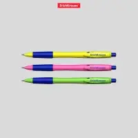 Ручка шариковая автоматическая ErichKrause JOY Neon, узел 0.7 мм, чернила синие, резиновый держатель, супермягкое письмо, длина линии письма 1300 метров, МИКС