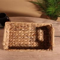 Корзина плетеная 35x20x15 см, водный гиацинт