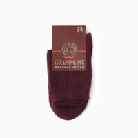 Носки женские махра внутри, цвет бордовый, размер 25