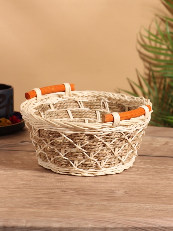 Корзина плетеная 23x22x11 см, ротанг