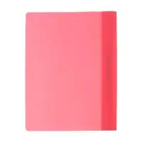 Папка-скоросшиватель Calligrata, А4, 120 мкм, розовая, прозрачный верх