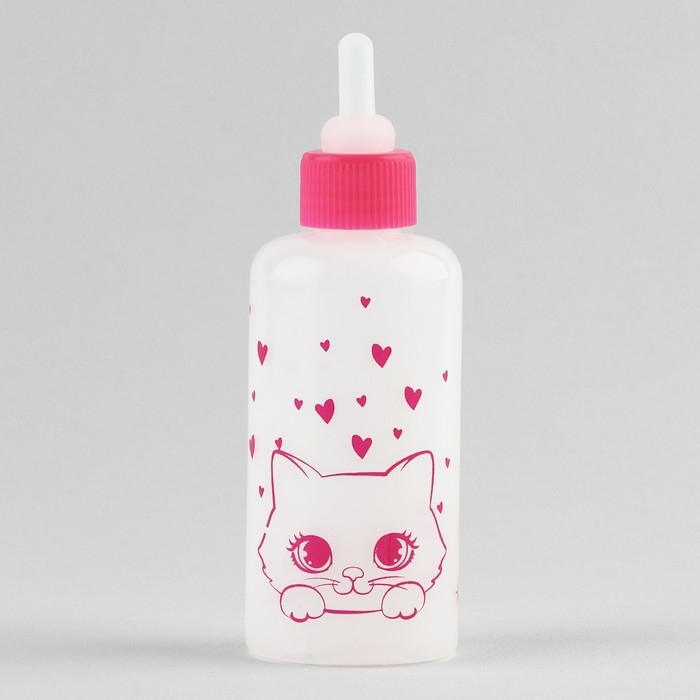 Набор для вскармливания &laquo;Пушистое счастье&raquo; для котят, 60 мл, с 4 сосками и ёршиком