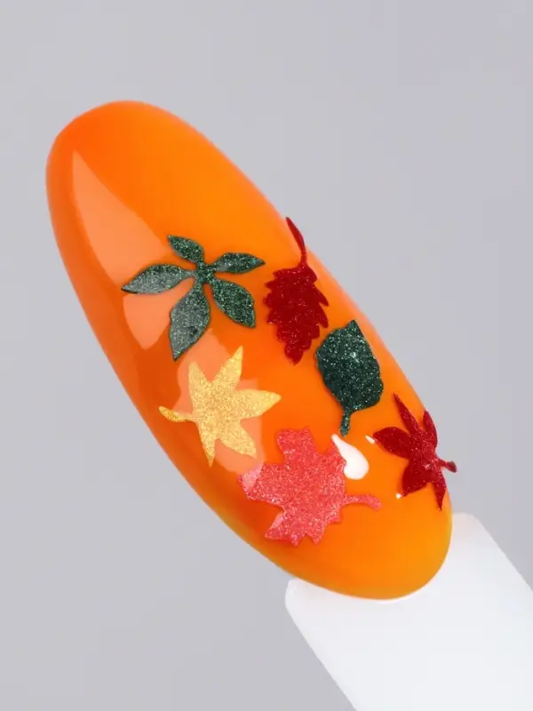 Фигурки для декора &laquo;Листья&raquo;, объёмные, разноцветные