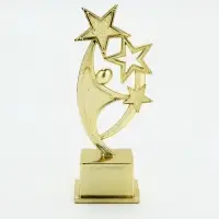 Кубок под нанесение &laquo;Человек со звёздами&raquo;, наградная фигура, золото, пластик