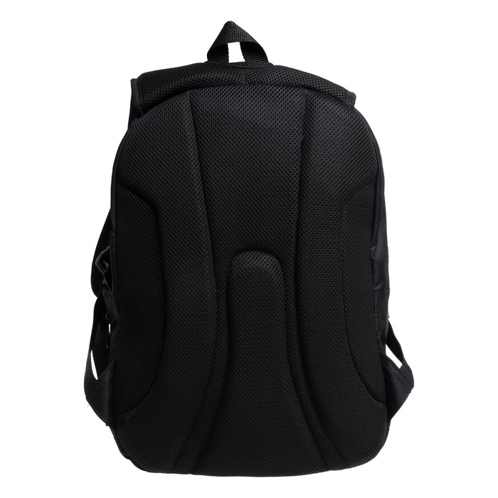 Рюкзак молодёжный, 40 х 28 х 18 см, эргономичная спинка, Stavia "Город-1", чёрный