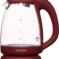 Чайник HYK-G1002 1.7л. 2200Вт бордовый