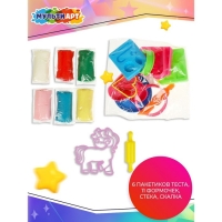 Тесто для лепки «Единорог», 6 цветов, 11 формочек Тесто для лепки «Единорог», 6 цветов, 11 формочек