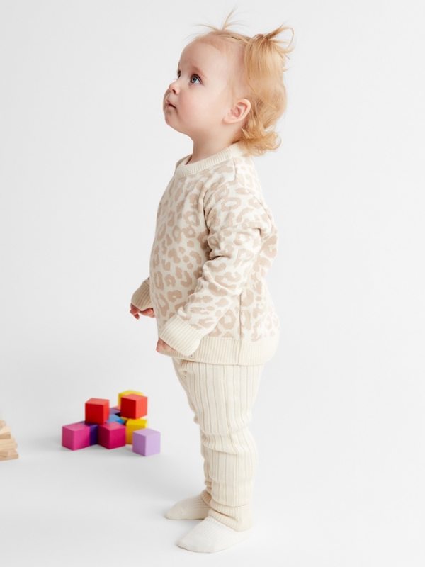 Комплект вязаный Крошка Я Leo Baby рост 86-92 см