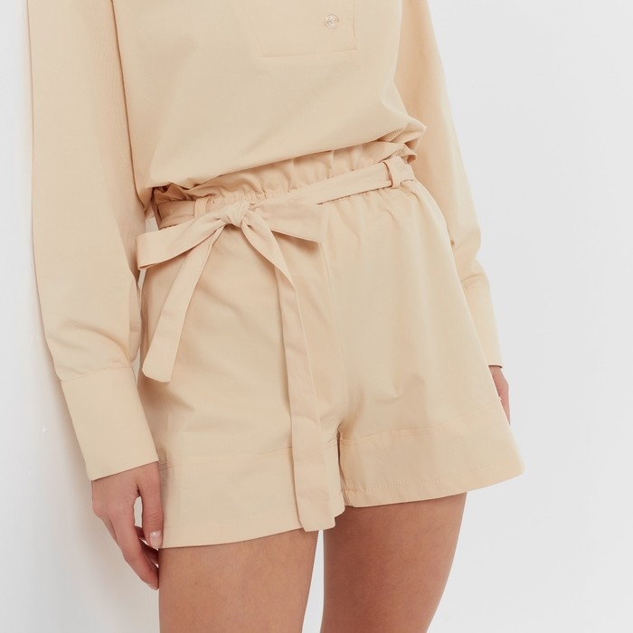 Костюм женский (блузка, шорты) MINAKU: Enjoy цвет бежевый, размер 42 Костюм женский (блузка, шорты) MINAKU: Enjoy цвет бежевый, размер 42