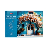 Альбом д/рис А4 24л на скобе Hatber "Ассорти. Выпуск №4", обл мел карт, офсет, 5В МИКС